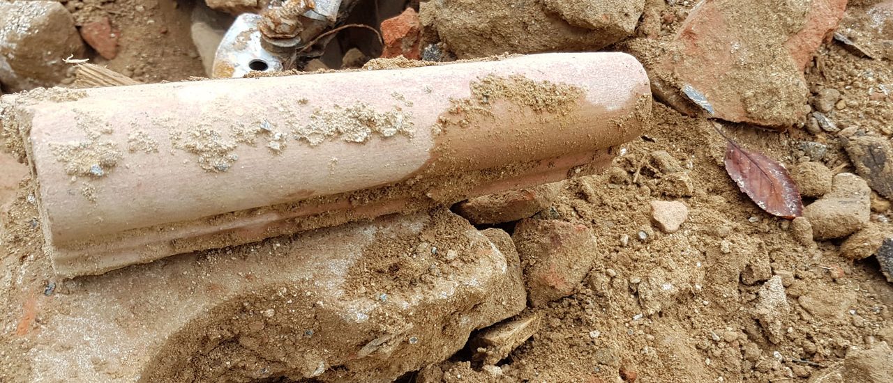 Illegal entsorgter Bauschutt