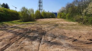 Freigeräumte Fläche