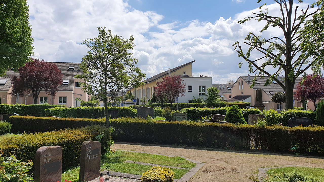 Blick vom Eschborner Friedhof