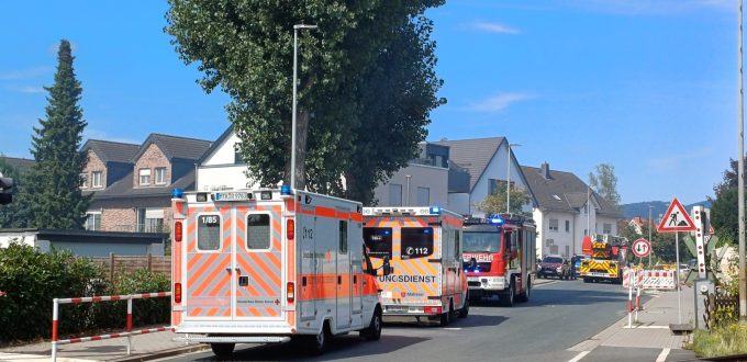 Einsatz in der Kronberger Straße