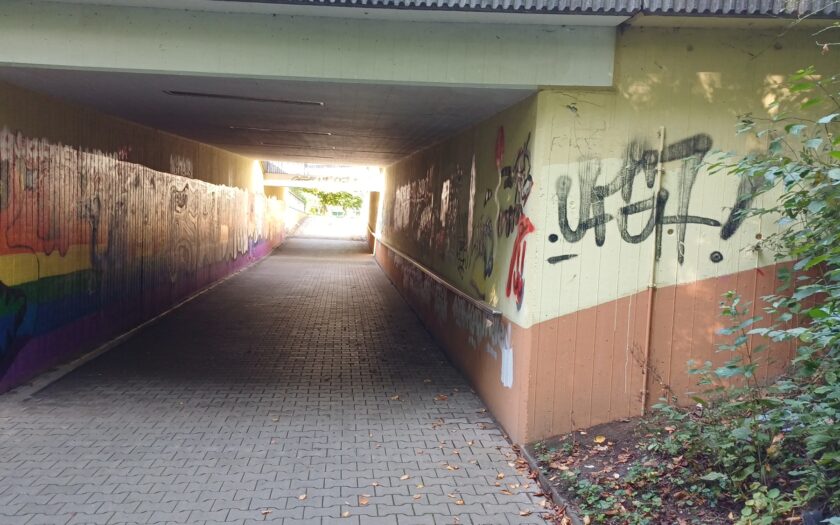 Unterführung hinter der Hanny-Franke-Anlage
